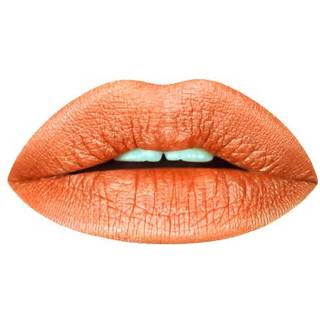 Aromi Burnt Pumpkin Metallic Liquid Lipstick | Orange Gold Lip Color med skinnende finish Vegansk grusomhedsfri langvarig vandt?t (Chewy Abrikos)