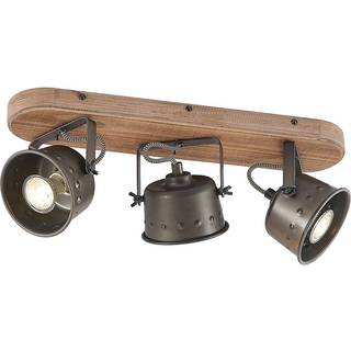 Lindby loftspot Rubinjo, 45 cm, 3 lyskilder, træ, GU10