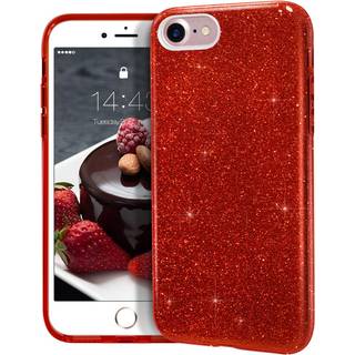 MateProx iPhone SE 2022 Case iPhone SE 2020 Case iPhone 8 Case iPhone 7 Glitter Bling Sparkle Cute Girls Women Protective Christmas Case for 4,7
