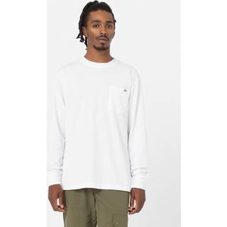 Dickies Men's Luray Long Sleeve Pocket T-Shirt White, S