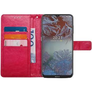Wallet cover 3-kort Nokia G10 - Lyserød