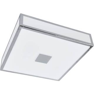 Lindby loftlampe til badeværelset Eniola, 30 cm, hvid/grå, IP44