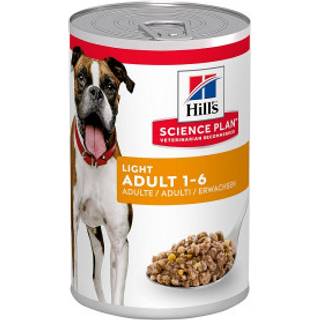Hills SP Adult Dog Light, Chicken 12x370g, Vådfoder -