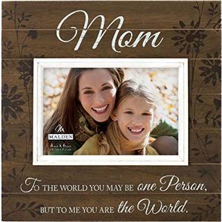 Malden International Designs Sun vaskede ord Mor valn?d ulykkelig billedramme 4x6 valn?d
