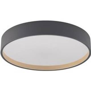Lindby LED-loftlampe Todor, 50 cm, antracit, CCT, træ