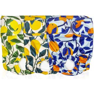 Pet Magasin Genanvendelige vaskbare hundebleer (pakke med 3) Meget absorberende med strk og fleksibel krog og lkke (botanisk frugt L (17 -24 ta