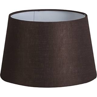Linen lampeskærm brun 25/16