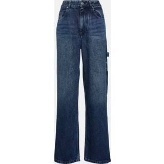 Marant Etoile Bymara high-rise cargo jeans - blue - XL