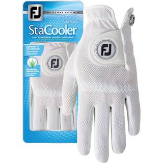 Footjoy Women's Stacooler Golf Glove Pearl Lille båret på højre hånd