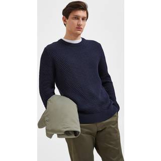 SLHREMY LS KNIT ALL STU CREW NECK W
