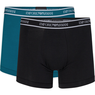 ARMANI 2 PACK BOXERSHORTS petrol og sort Large