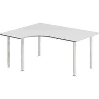 Skrivebord DNA, Lysgrå 1600x1200 mm Venstre I-ben/Alugrå
