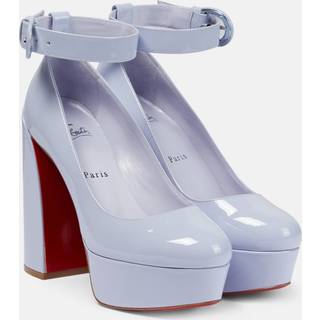 Christian Louboutin Movida Strap patent leather platform pumps - purple - EU 38.5