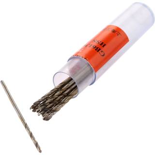 MTSOONING 10stcs Twist Drill Bit Set 1mm H?jhastighed St?l Cobalt Drill Bit Micro HSS Straight Shank HSS-4341 til h?rdt metal rustfrit st?l st?be