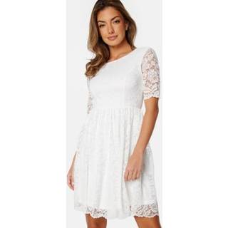 Bubbleroom Occasion Tinsey Lace Dress White 42