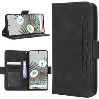Google Pixel 7 Pung Cover med Kortholder - Sort
