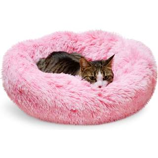 Whiskers & venner katte seng katte senge til indendørs katte vaskbar lille hunde seng beroligende kæledyr seng katte senge og møbler store katteb