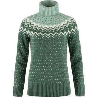 Fjällräven Women's Övik Knit Roller Neck Uldsweater Damer størrelse S farve grøn