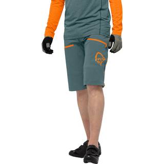 Norrøna Men's Fjørå Flex1 Heavy Duty Shorts North Atlantic/Orange Popsicle, M