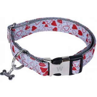 WOUAPY "Coeurs Rouges" Hundehalsbånd XS