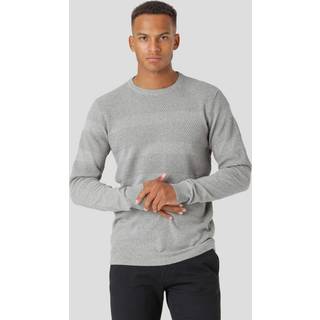 Marcus Affleck Herre Striktrøje - Lt. Grey Mix - 2XL