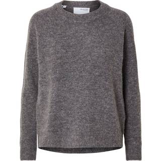Lulu Striktrøje, Medium Grey Melange, M