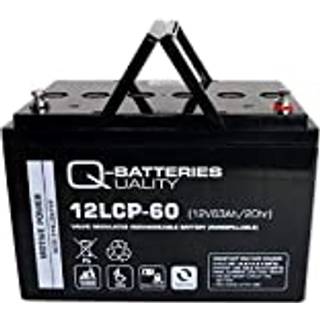 Q-Batteries 12LCP-60 / 12V - 63Ah deep cycle AGM batteri (Forbrugsbatteri)
