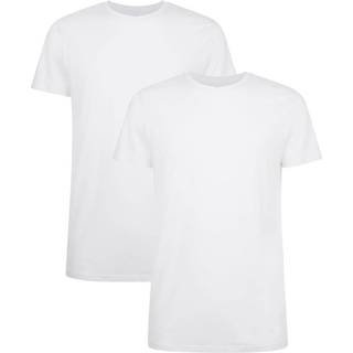 2 stk bambus T-shirt hvid med crew neck til herre fra Bamboo Basic, L