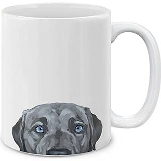 Mugbrew sølvblå labrador retriever hund keramisk kaffekus te cop 11 oz