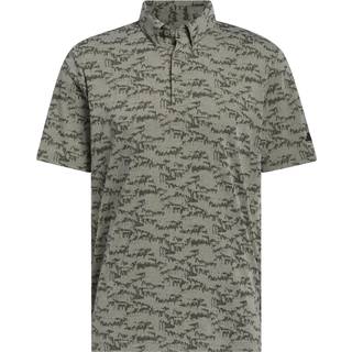 Go-To Printed polotrøje - Olive Strata - M