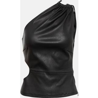 Amiri Cutout leather top - black - L
