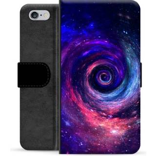 iPhone 6 / 6S Premium Flip Cover med Pung - Galakse