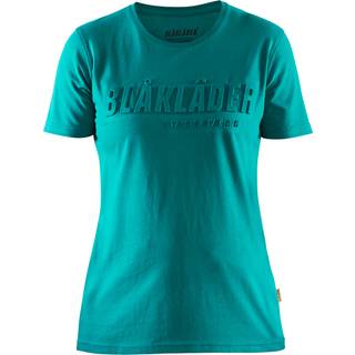 Blåkläder 3431 Dame T-shirt 3D / Dame T-shirt 3D - M - Blågrøn