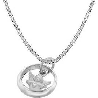 trendor 39446 Taufkette 925 Silber Taufring mit Engel