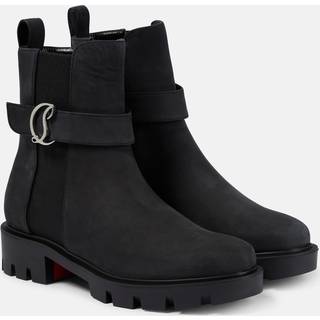 Christian Louboutin CL Chelsea suede ankle boots - black - EU 39
