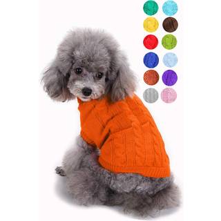 Hund sweater varm kæledyr sweater hund trøjer til små hunde medium hunde store hunde søde strikkede klassiske katte sweater hund tøj frakke til p