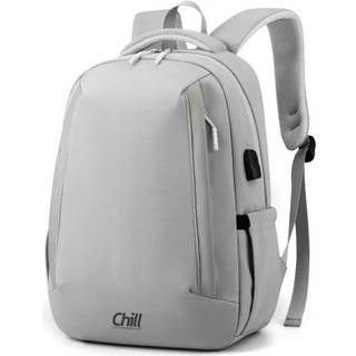Chill Drop💧ultra-let & regntæt rygsæk, USB, grå