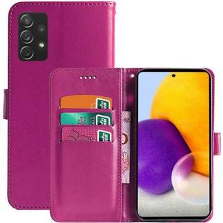 Samsung Galaxy A73 5G Wallet Cover 3-kort  - lyserød