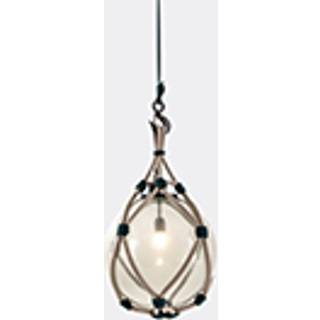 Cassina Lighting - 'Bollicosa Nautilus' pendant lamp, EU plug in GREEN Rope structure, glass lamp