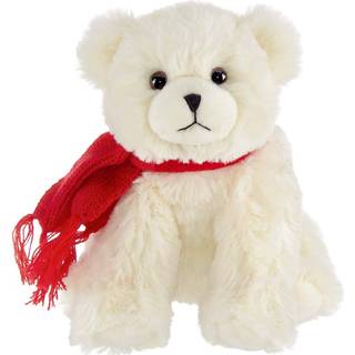Bearington Frosty Polar Bear Plys 7 tommer julet?jsdyr med t?rkl?de