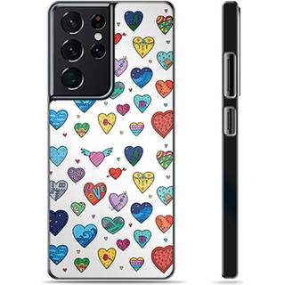 Samsung Galaxy S21 Ultra 5G Beskyttende Cover - Hjerter