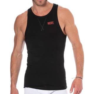 Diesel Cotton Tank Top - Black