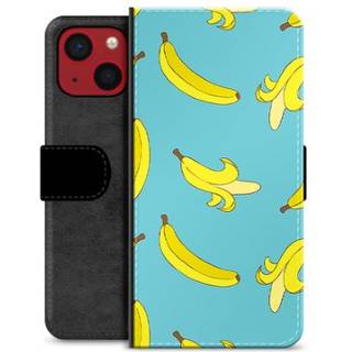 iPhone 13 Mini Premium Flip Cover med Pung - Bananer