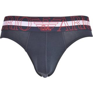 Emporio Armani Megalogo Cotton Briefs - Navy
