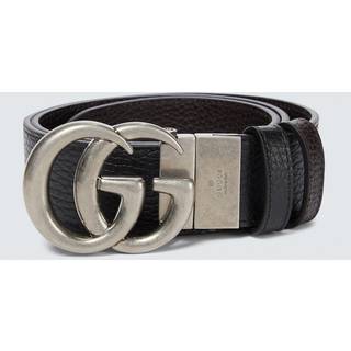 Gucci - 3.5cm Reversible Full-Grain Leather Belt - Men - Black - EU 80