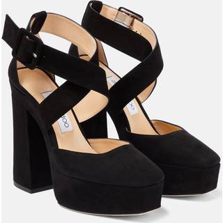 Jimmy Choo Gian 140 platform leather pumps - black - EU 42