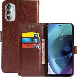 Motorola Moto G71 5G Wallet Cover 3-kort  - brun