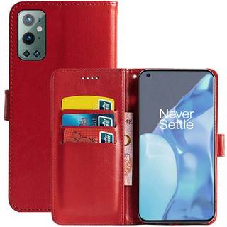 Wallet Cover 3-kort OnePlus 9 Pro  - rød