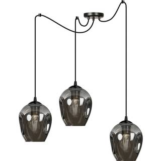 Glas hængelampe Starla EMIBIG LIGHTING, dæmpbar, Sort, Stue/spisestue, Glas, Moderne