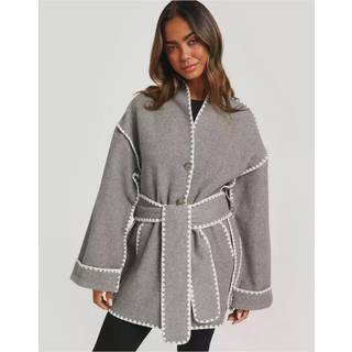 Frenchie Jakke, Dark Grey Melange, 42